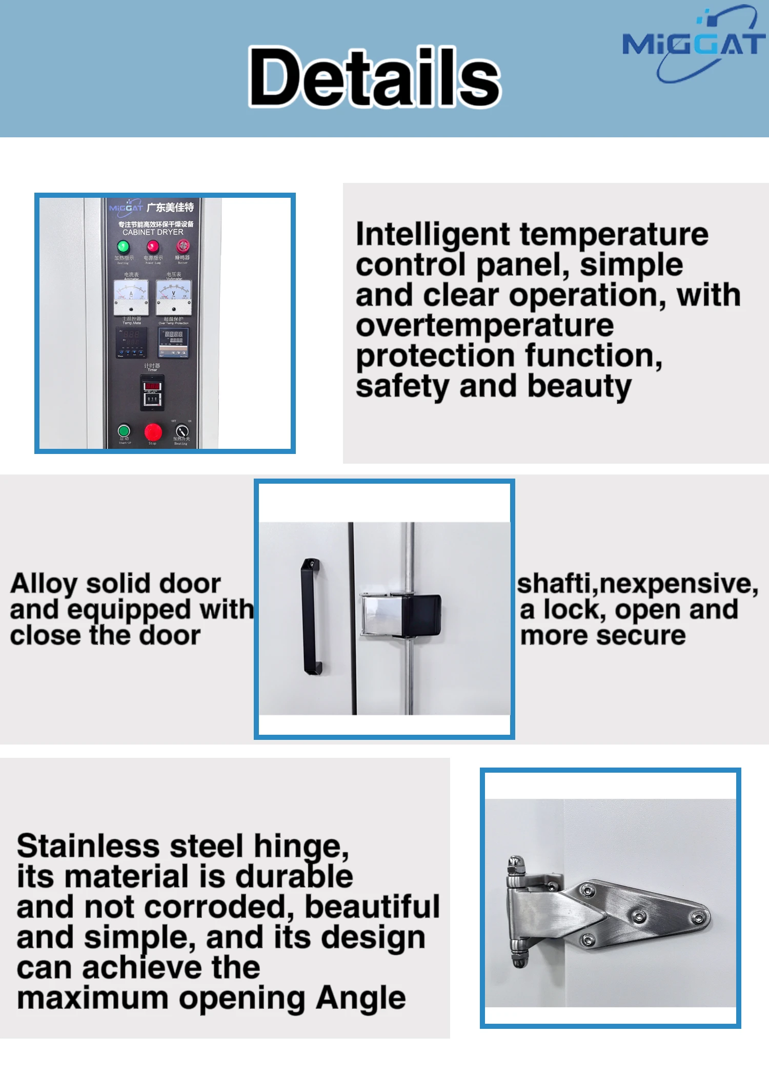 New Product Hot Air Industrial Drying Ovens Convection Ovens Electronic Products Drying Ovens for Fluorine Rubber Products