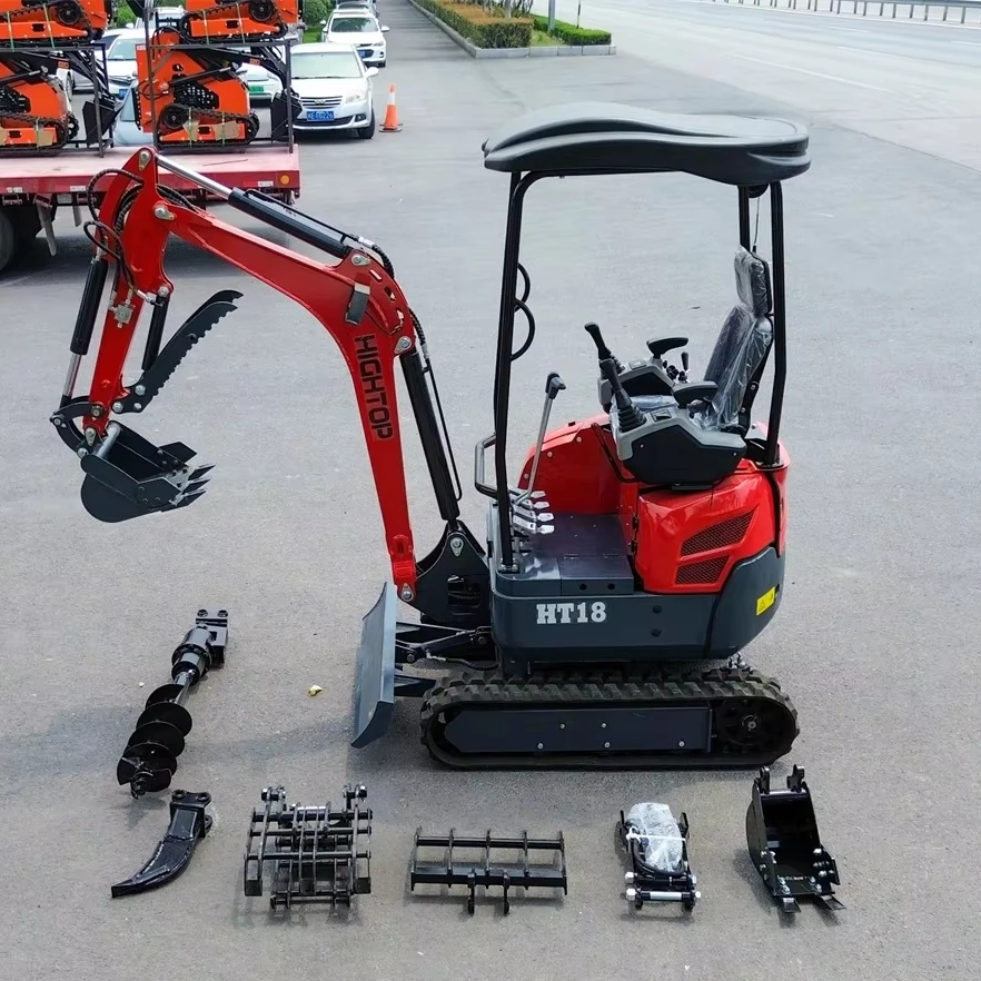 Besplatna dostava 1 ton mini bager CE/EPA Kina veleprodaja cena bagera Hightop potpuno nov za prodaju