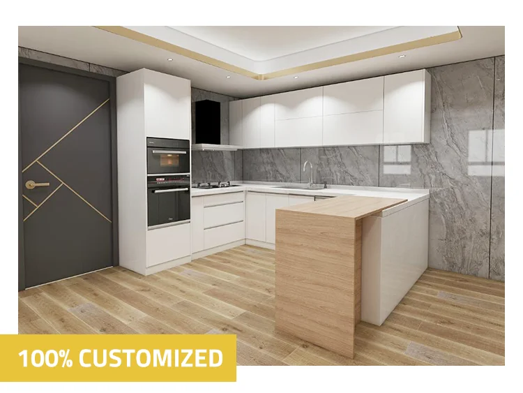 Luxury Black Shaker Style Kitchen Cabinets - Solid Wood