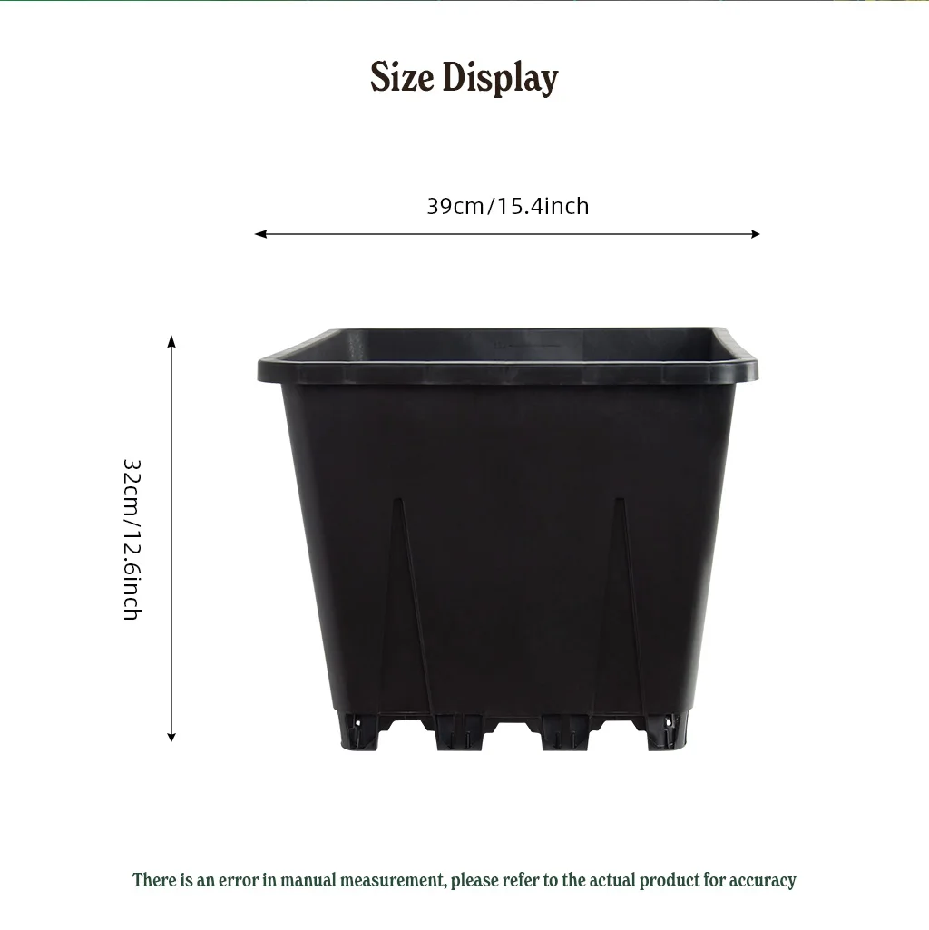 Heavy-duty UV-stabilized PP plastic container with 8+ year durability for commercial blueberry production