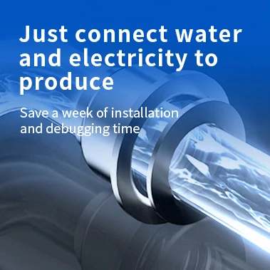 1Ton Tube Ice Machine with 500kg Ice Storage 4.6KW Industrial R404a/R22 Ice Tube Maker