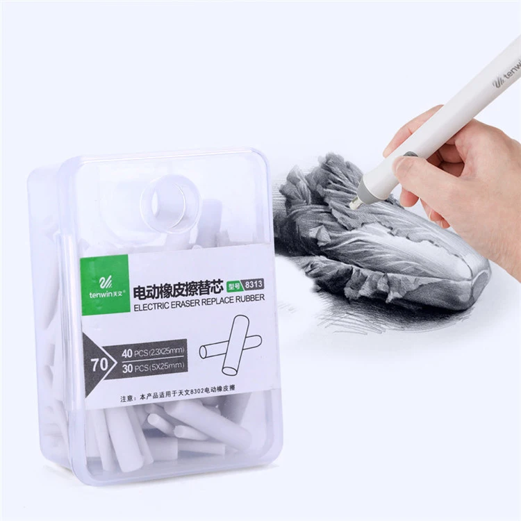 Tenwin 8313-Электрический резиновый ластик для эскизов набор заправки изделия TW8302
