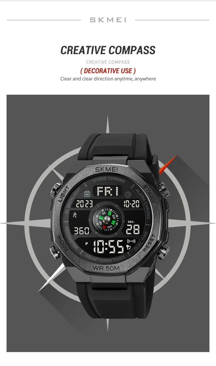 Skmei 2209 Pedometer Digital Sports watch For Men