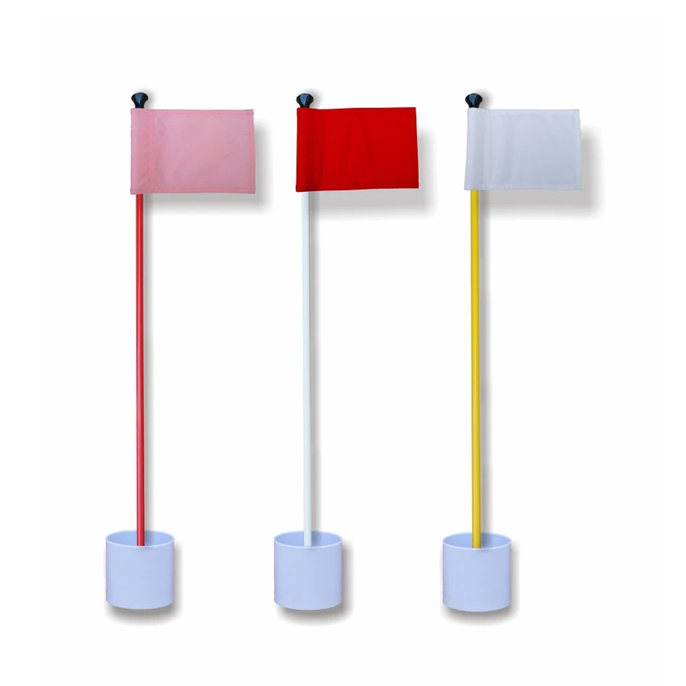 2but Standard Golfflagge – Kariert, Doppelseitig, 20,3x15,2 Cm, Aus Robustem 600D Nylon, 3er-Set Für Garten & Übungsplatz