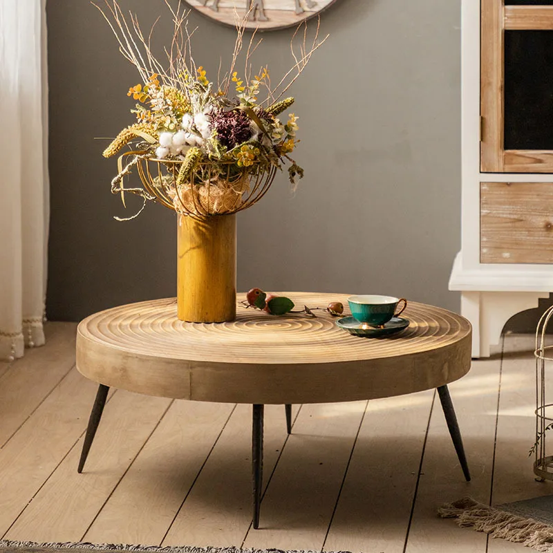 Light Luxury Small Coffee Table Home Balcony Living Room Low Table Retro Japanese Sitting Tatami Table