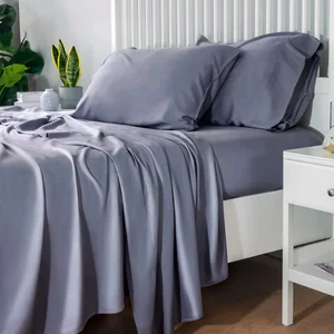 Soft and Breathable White Brushed Microfiber Bedsheet Flat Sheet Hotel/Hospital Bed Sheet Bedding Set