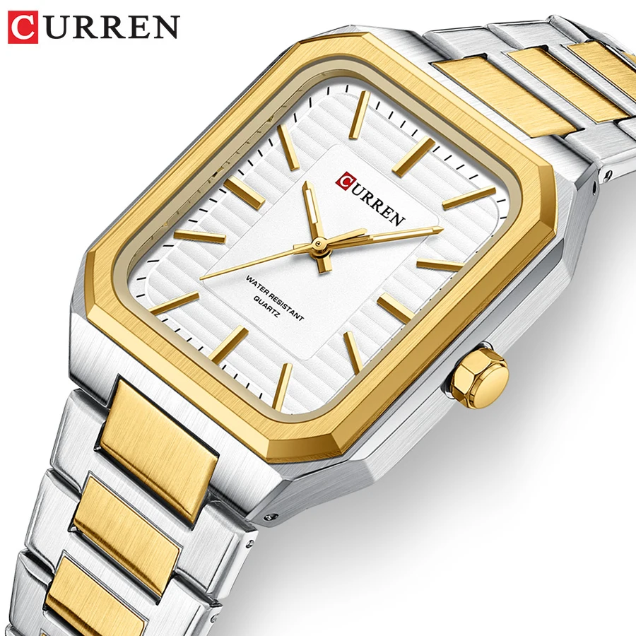 Curren 8457 classique guangzhou homme montre à quartz dernier bracelet en  acier inoxydable lumineux simple montre-bracelet d'affaires