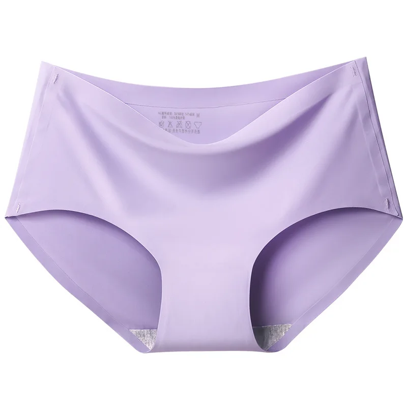 Buy Wholesale China High Quality Custom Nylon Spandex Ice Silk Women's  Briefs Women Seamless Satin Panties & Ice Silk Women's Briefs at USD 0.9