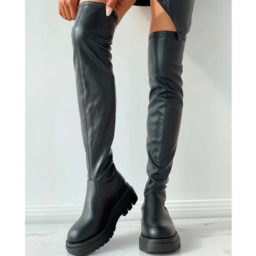 Amazon.com: Botas para mujer,Botas de plataforma occidental para mujer con  punta redonda con cremallera y botas planas de moda con flecos de vaquero :  Ropa, Zapatos y Joyería