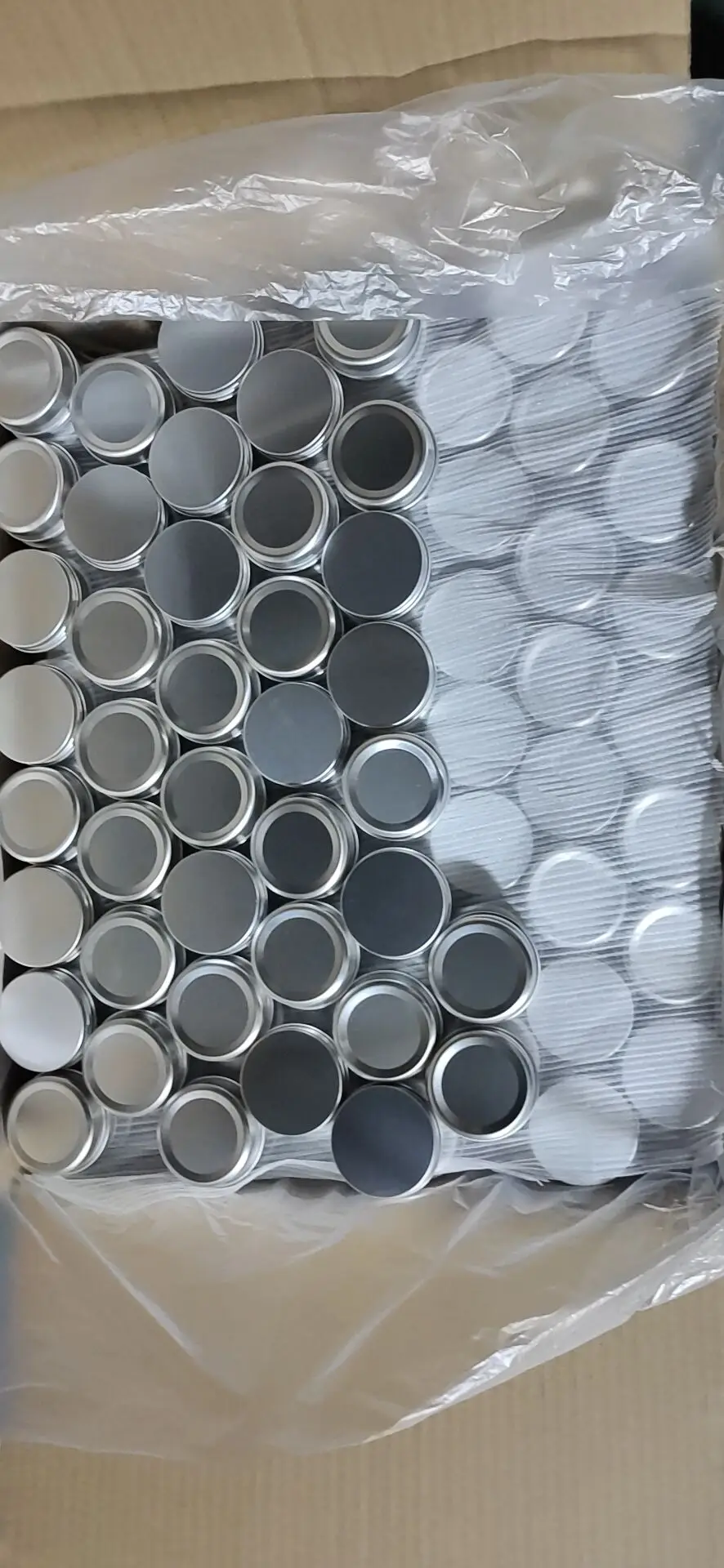 Cosmetic Metal Screw Jar Tin 30ml 60ml 80ml 100ml 150ml Silver Aluminum