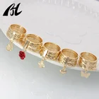 Ring Gold Rings Professional Manufacturer Newest 7day Ring Customized Religious Jewelry Oro Laminado 14k Mariposa Semanario Ring In Gold Layered