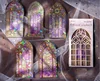 Purple Moon Flower Window