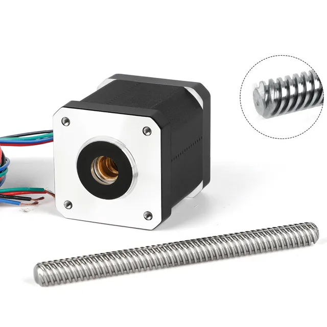 42x42x34mm Non Captive Motor 1.8 Degree 2 Phase Nema 17 Non Captive Stepper Motor