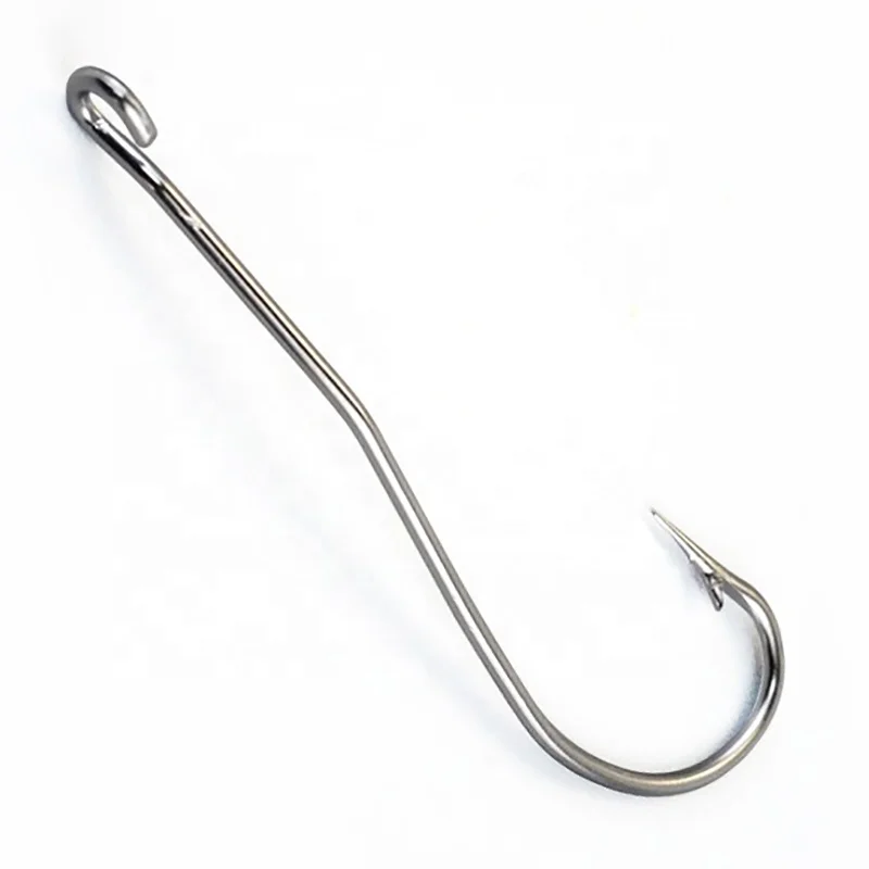 curved fish hook New OEM 4/0 -12/0 Stainless Steel 31022 Curved Fishing Hooks Bent Shank Eel  Hook Sea Saltwater Fish Tackle