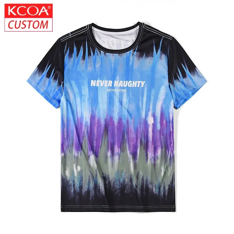 Quick Dry Running Comfortable 100% Polyester Blank T-shirt With Custom Logo