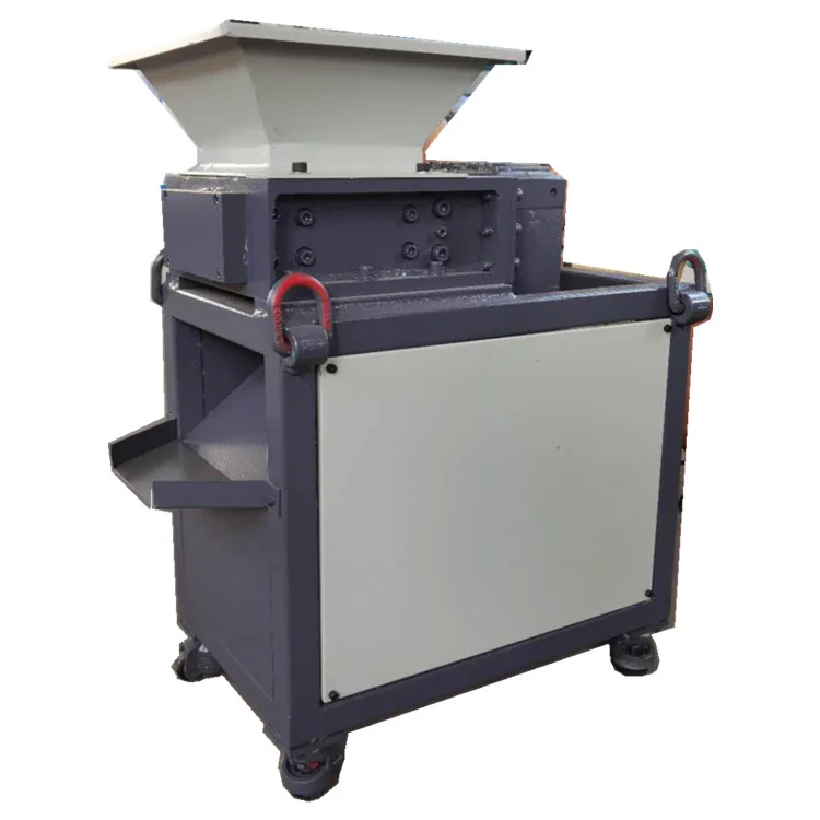 Mini Can Shredding Machine Paper Double Shaft Crusher Waste Garbage Little Plastic Recycling Industrial Steel Shredder Price