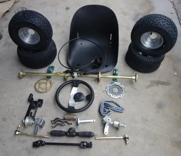 Go Kart Karting Atv Utv Buggy 1m Rear Axle Steering Gear Rack Pinion U Joint Tie Rod Steering