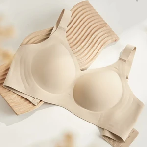 Wholesale Bra Push up Lifting Seamless tank Bra U Back Seamless Jelly Push up Bras Soutien Gorge Grande Taille Back Closure Bras