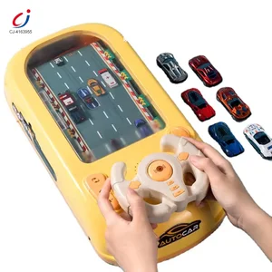 Chengji Racing Car Electronic Adventure Game Steering Wheels Toys Kids Educational Desktop Simulation Steering Wheel Toy Game