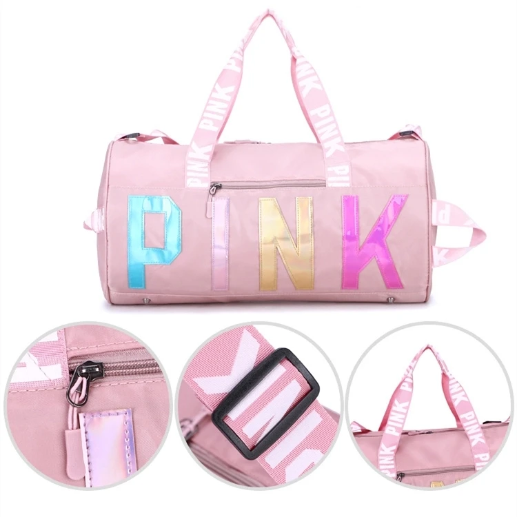 Wholesale EB0216 Custom Logo Duffle Bag Women Small Mini Pink Duffle Bag  Wholesale From m.