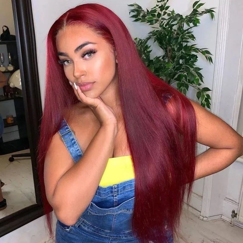 burgundy brazilian wig