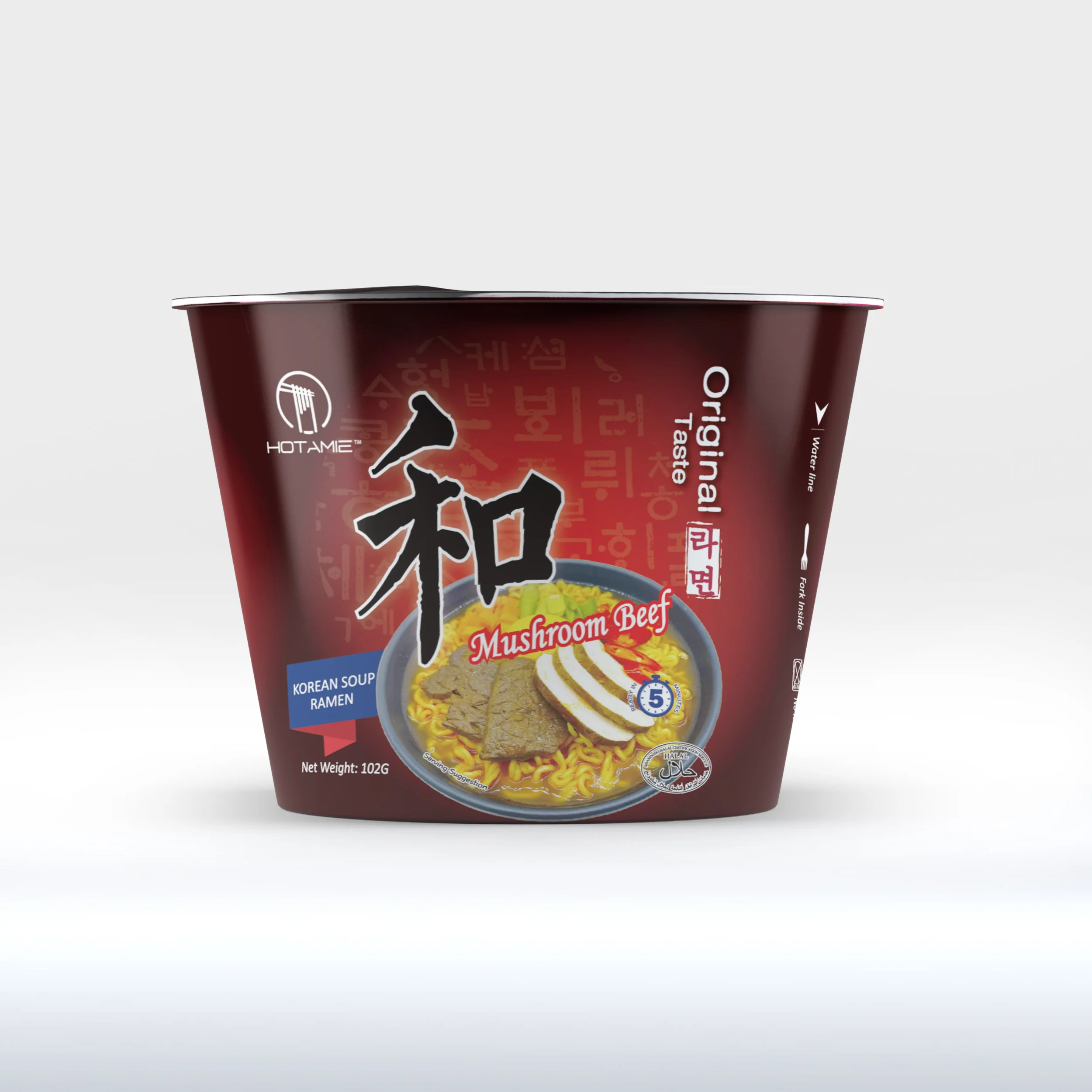 Китайский производитель еда в Корейском стиле HOTAMIE новый продукт корейский суп Халяль Ramyeon кимичи лапша быстрого