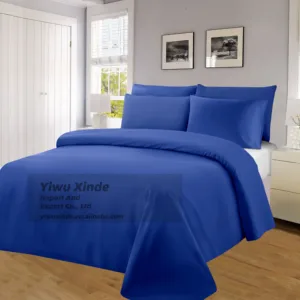 Modern Solid Color Bedding Set Six Piece Collection With Flat Bed Sheets Complete Bed Sheet Set for Master Bedroom Hotel Home