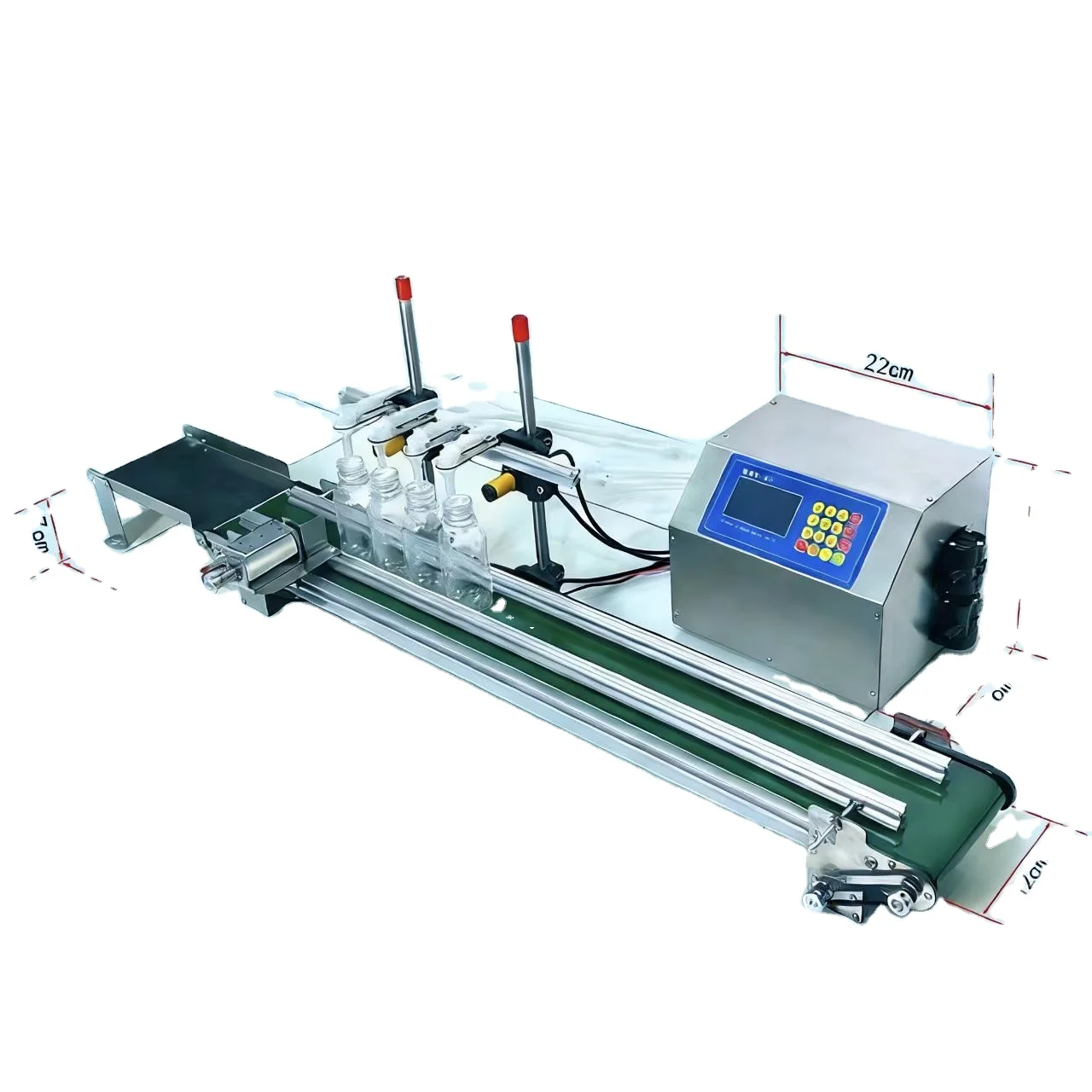 TEBAK  Four-tank Weighing Machine, Equipped with an Intelligent Liquid Filling Machine with a Conveyor Belt