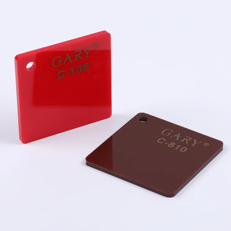 GARY Factory Price Custom Cast Acrylic Sheet Color Board Thickness Extruded Acrylic Panel  Cell UV  Transparent Free Sample
