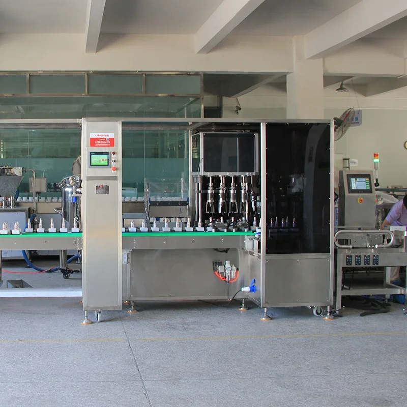 Высокое качество автоматическая бутылка косметический жидкий крем для лосьона разливочная укупорочная машина