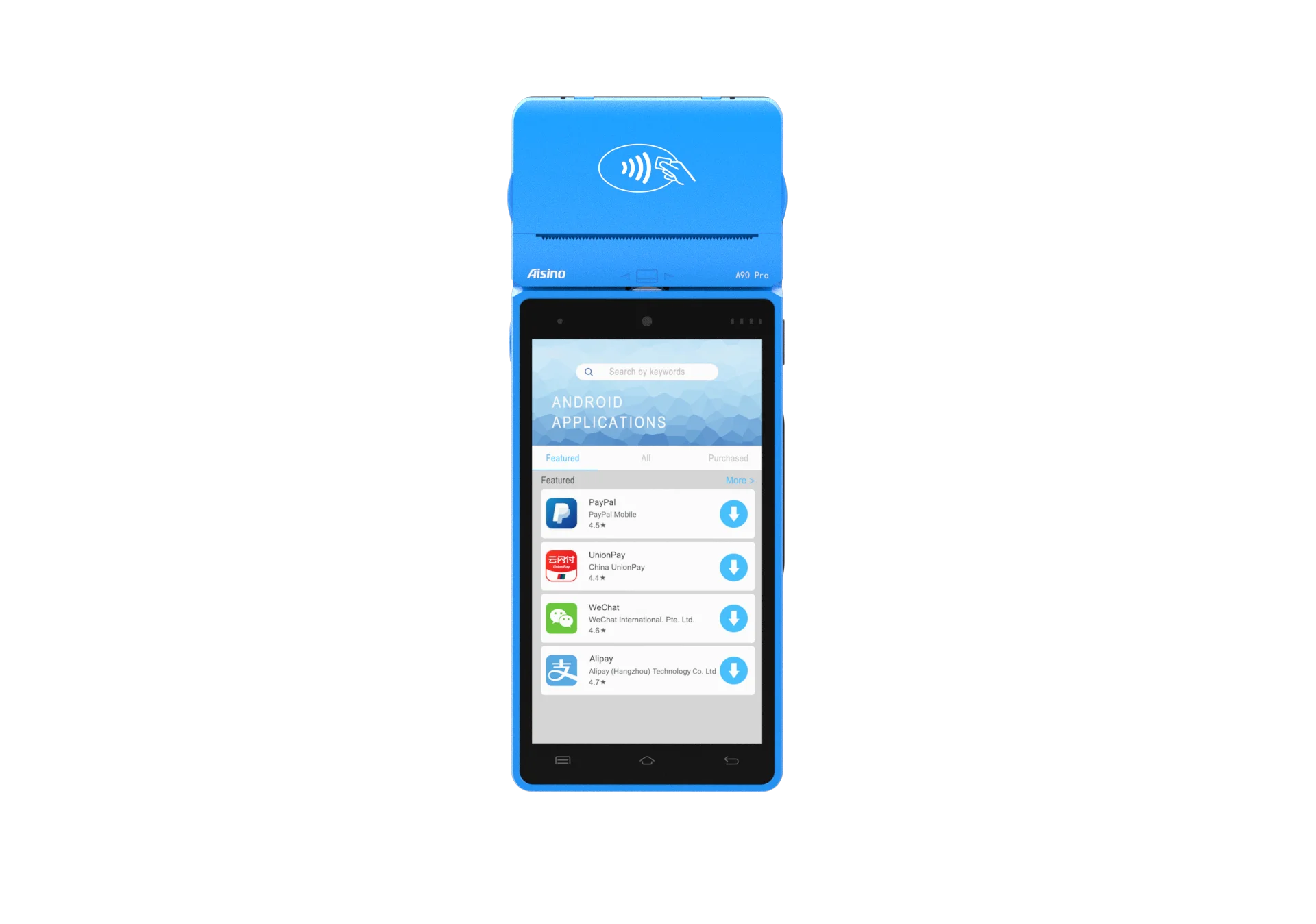 Handheld Portable Android 10 Online POS Machine With Fingerprint Printer Android POS Terminal Systems