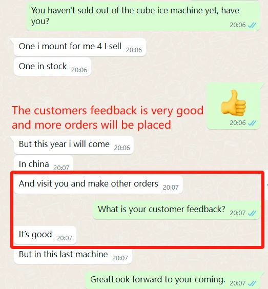 1Ton Tube Ice Machine with 500kg Ice Storage 4.6KW Industrial R404a/R22 Ice Tube Maker