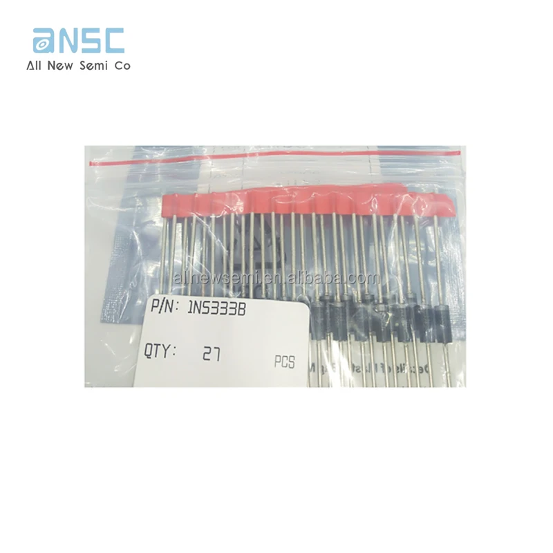 Hot sale Original 1N5333B DIODE ZENER 3.3V 5W T18 Zener Diode 3.3 V 5 W Through Hole T-18 Single Zener Diodes