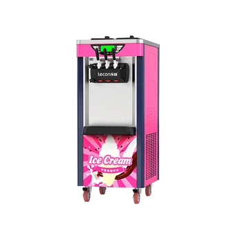 Commercial Ice Cream Machine, Soft Serve Ice Cream Machine , Pre-Cooling & Auto Clean, Touch LCD for Snack Restaurants Bars