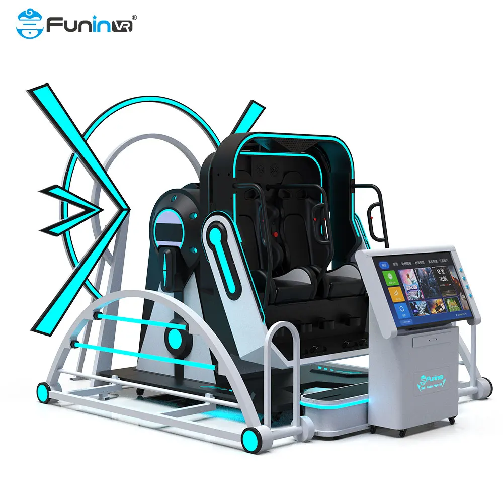 Arcade Game Machine Vr Roller Coaster Flight Simulator Experience Vr Game  Machine Seat 360 VR Seat