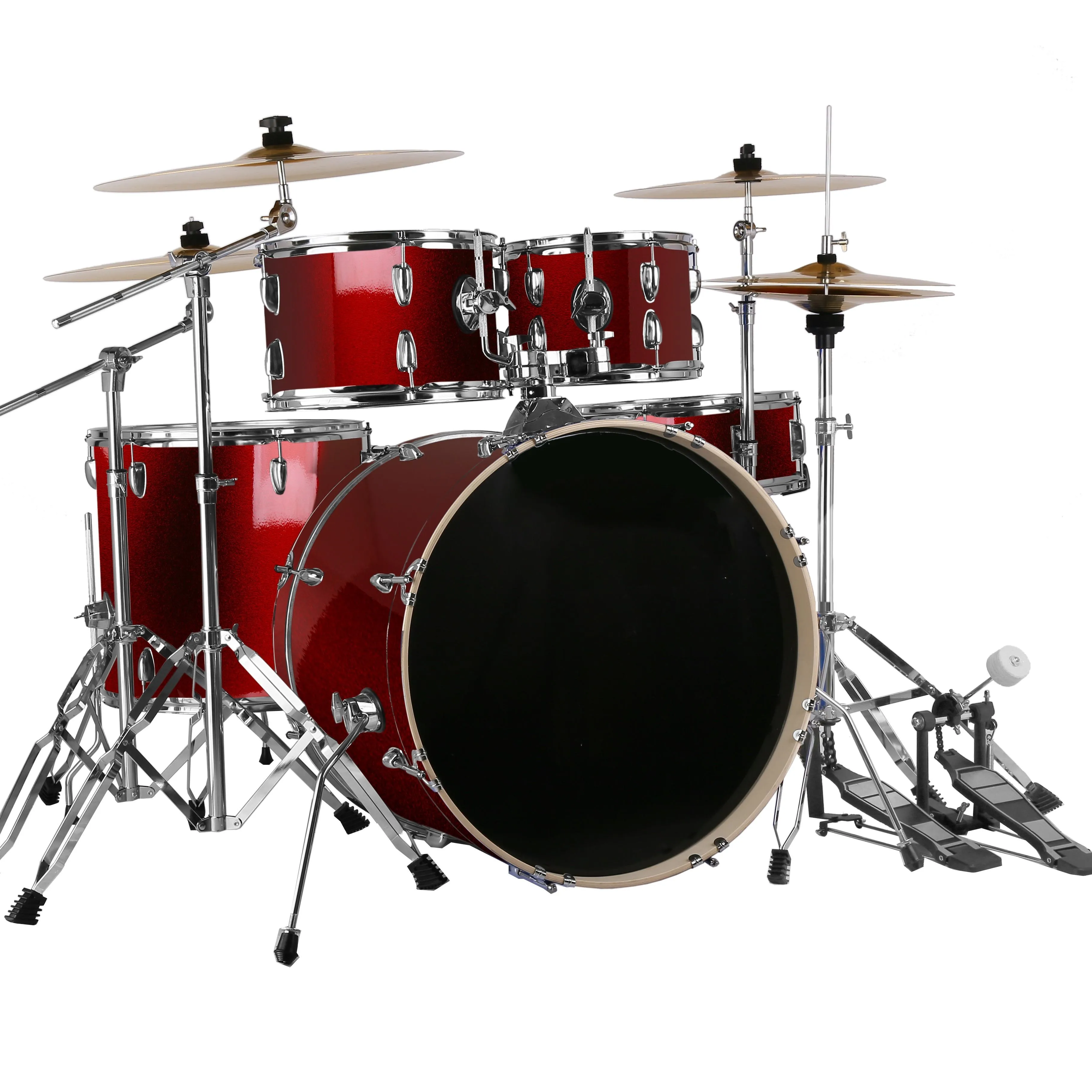 Beginners Acoustic Drum Set Professional Portable Musical Instruments