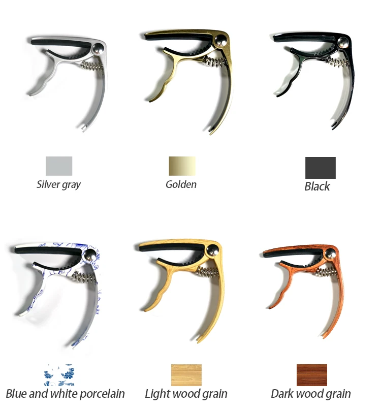 Factory in Stock Chinese Style Blue and White Porcelain Color String Instrument Tuning Accessories Wholesale Custom Guitar Capo