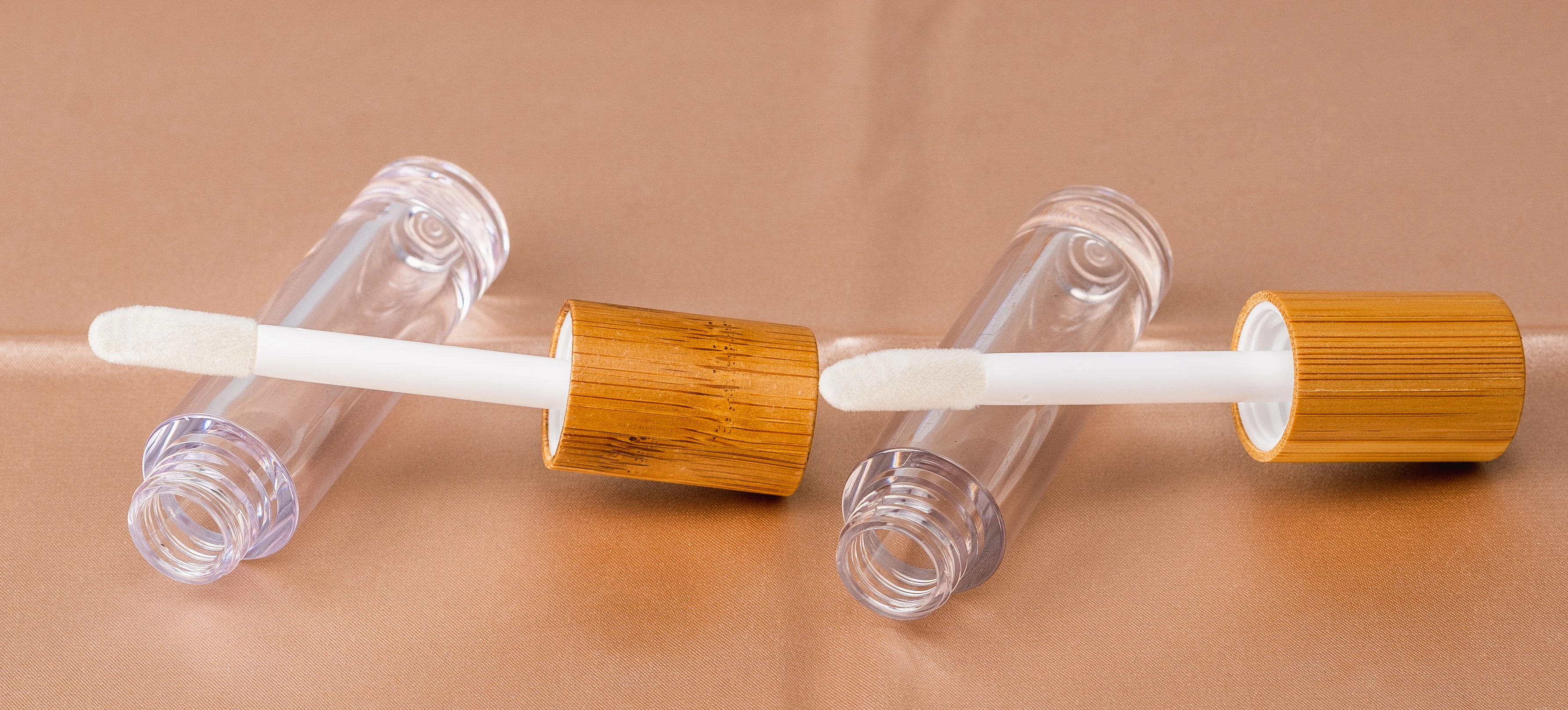 
Bamboo Matte Empty Plastic Lip Gloss Packaging Lip Gloss Tube Custom Logo Wholesale Lip Gloss Tube 