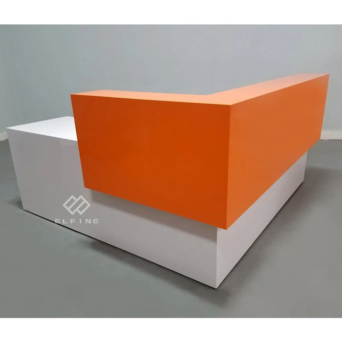 Guangdong Supplier Custom Made Reception Counter Front Desk Design Airport Information Counter