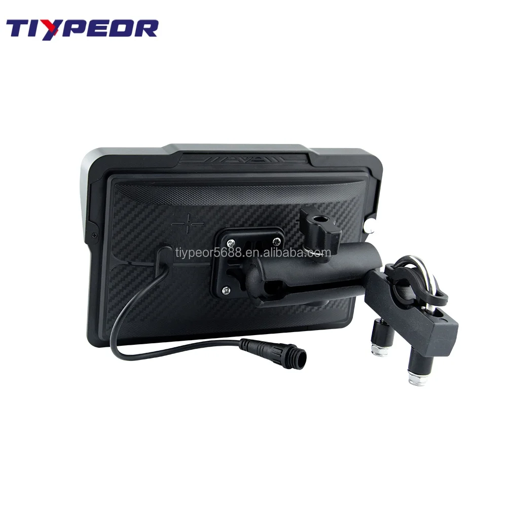 product tiypeor 7 inch motorcycle carplay camera gps navigator waterproof touch screen car audio tpms motorcycle carplay dvr recorder-5