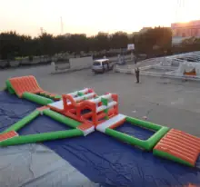 kids water inflatable park outdoor playground inflatable water park obstacle course