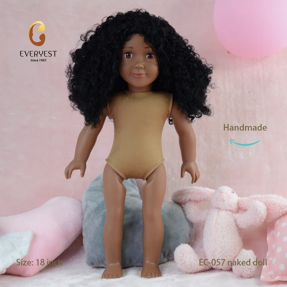 Fashion African Vinyl Doll Manufacturer Custom American Nude Girl Dolls for Girls Wholesale
