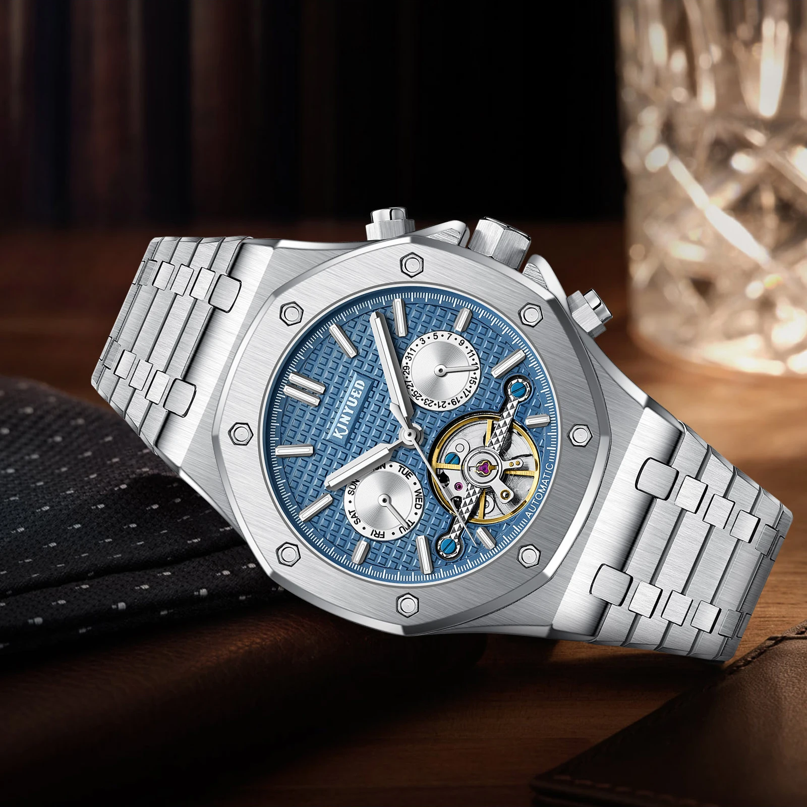 2023 Tourbillon Automatic Movement Waterproof Stainless Wrist Luxury Mens Diver Automatic Mechanical Watches