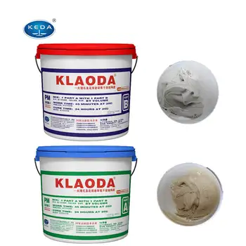 KEDA High Quality 1L 5L 10L Fast Drying 2 Part White Concrete Epoxy Glue Tile Adhesive For Construction