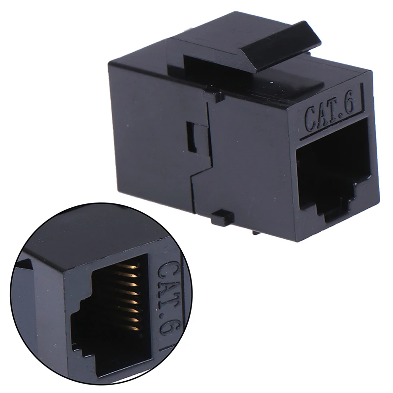 UTP RJ45 Connector CAT5E CAT6 Network Module Information Socket Computer Outlet Cable Adapter Keystone Jack for Ethernet