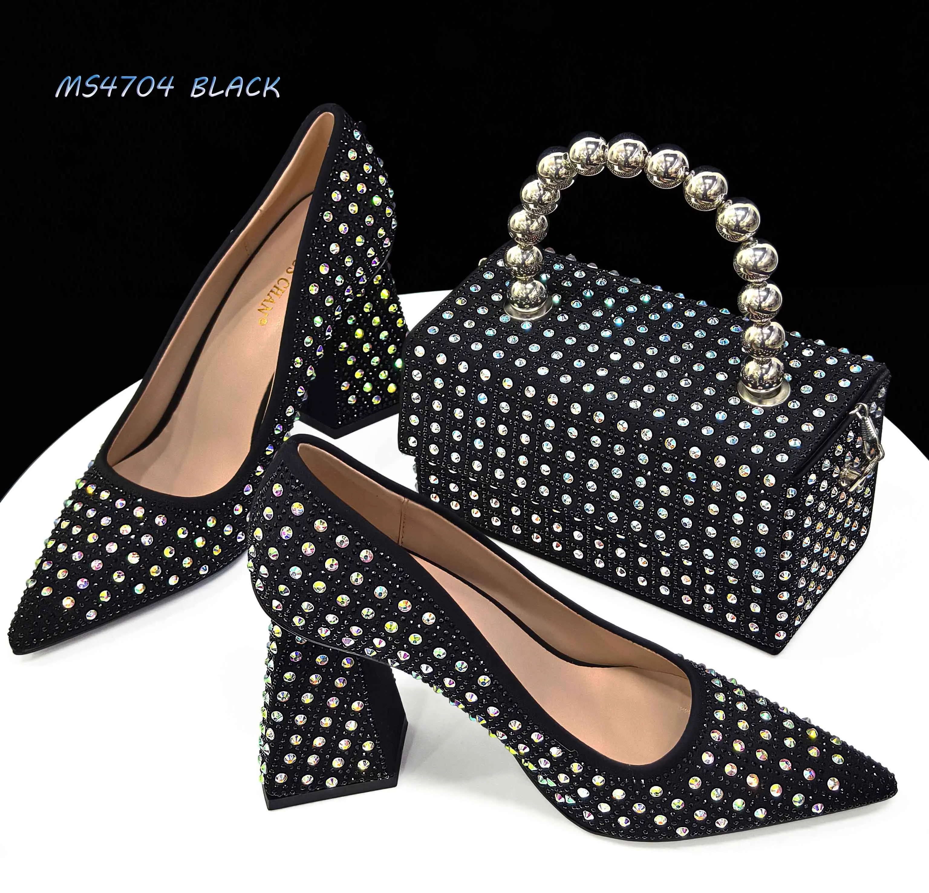 New Styles Shoes and Bag Set - Elegant High Heels and Matching Bag for Women, Stylish and Chic Accessories