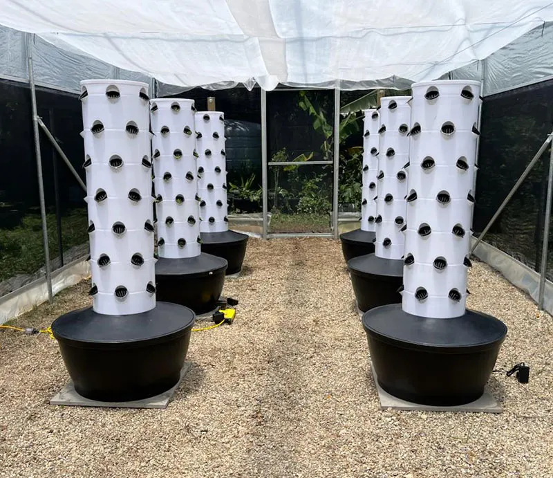 Lyine Rain Tower Vertical Hydroponic Tower System Diy Grow Garden Growing Systems