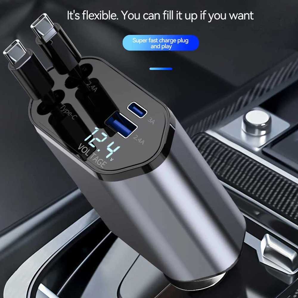 Caricatore Auto USB Type-C Quick Charge 3.0 – Doppia Presa 12V/24V