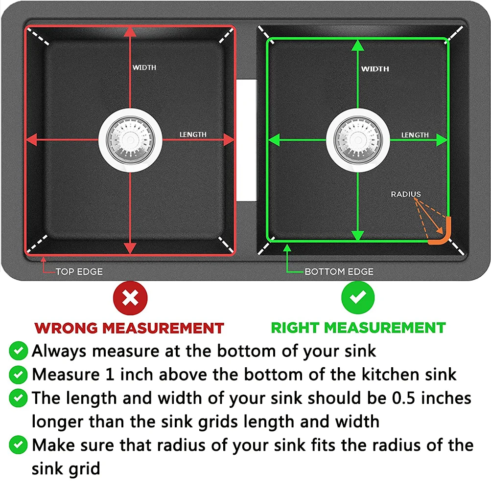 Oem Stainless Steel 304 Sink Bottom Grid Rack Kitchen Sink Protector Grid Wire Kitchen Sink Grid