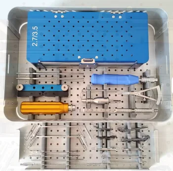 Advanced Veterinary Animal TPLO Locking Plate System 2.0/2.4mm Surgical Instrument Set